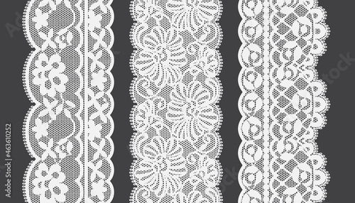 Trim Lace Ribbon. Jacquard Mesh Lace Fabric.