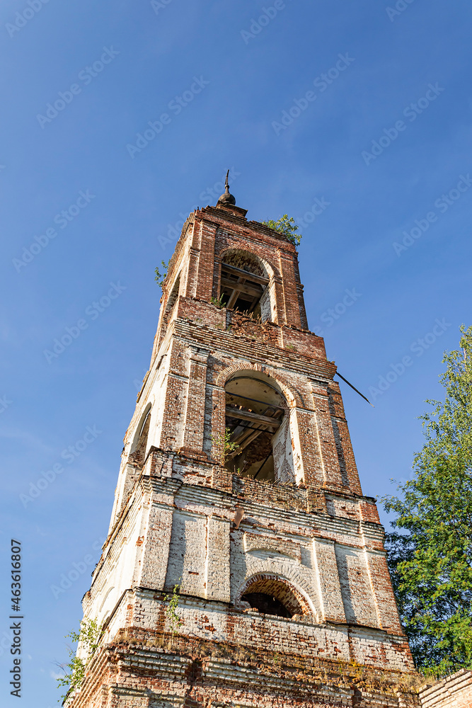 abandoned Orthodox bell tower abandoned Orthodox bell tower