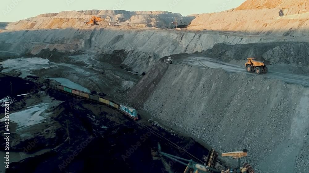 Aerial view of the Fushun West Open Coal Mine, the largest open coal mine in Asia, in Fushun city, northeast China's Liaoning province Aerial view of the Fushun West Open Coal Mine, the largest open coal mine in Asia, in Fushun city, northeast China's Liaoning province