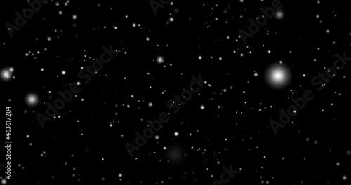 Real Snow, falling snow isolated on black transparent background background in 4K to be used for composing, motion graphics, Large and small snow snowflakes, Isolated falling snow, Alpha, Ethereal