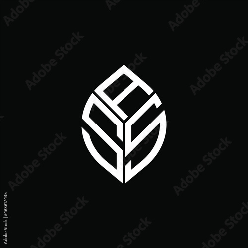 ASS letter logo creative design. ASS unique design
