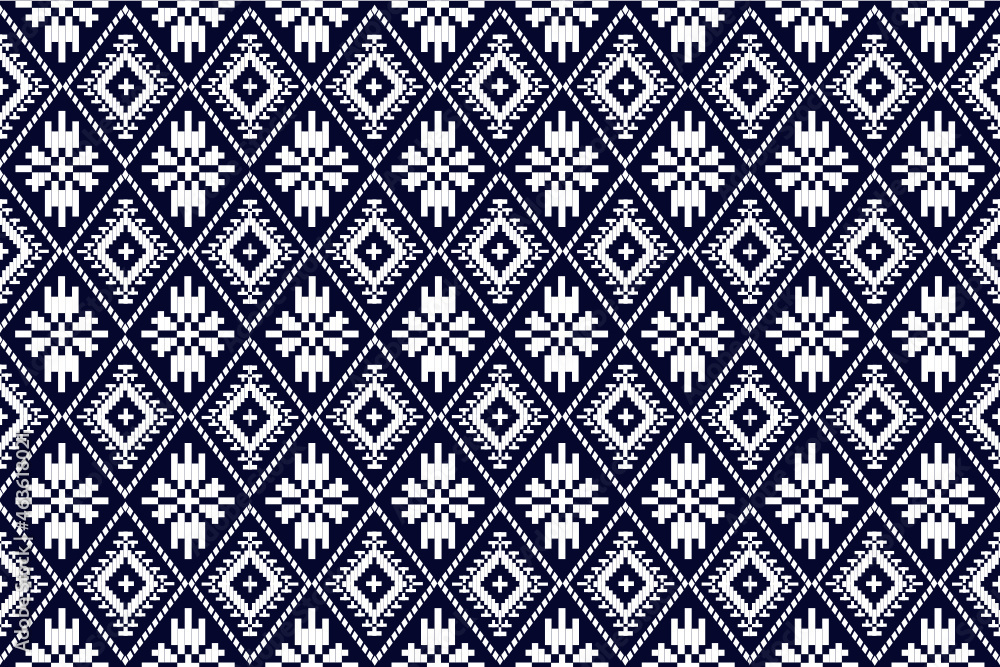 Geometric ethnic pattern seamless design for background or wallpaper. Ikat fabric pattern design concept. indian pattern fabric.black and white color patern. Geometric ethnic pattern seamless design for background or wallpaper. Ikat fabric pattern design concept. indian pattern fabric.black and white color patern.