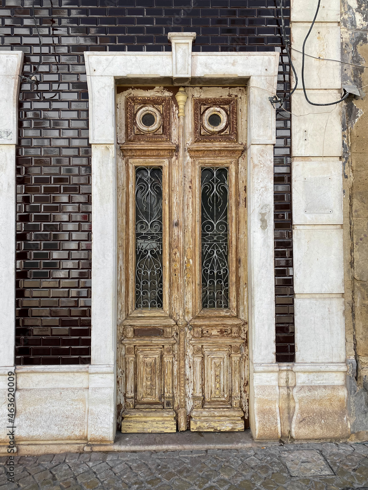 Old door of Portuguese algarve village Old door of Portuguese algarve village