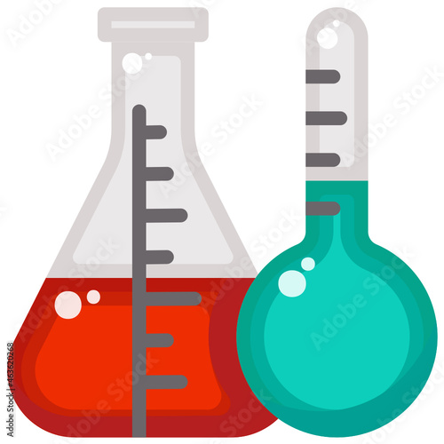 Test Tubes  flat icon