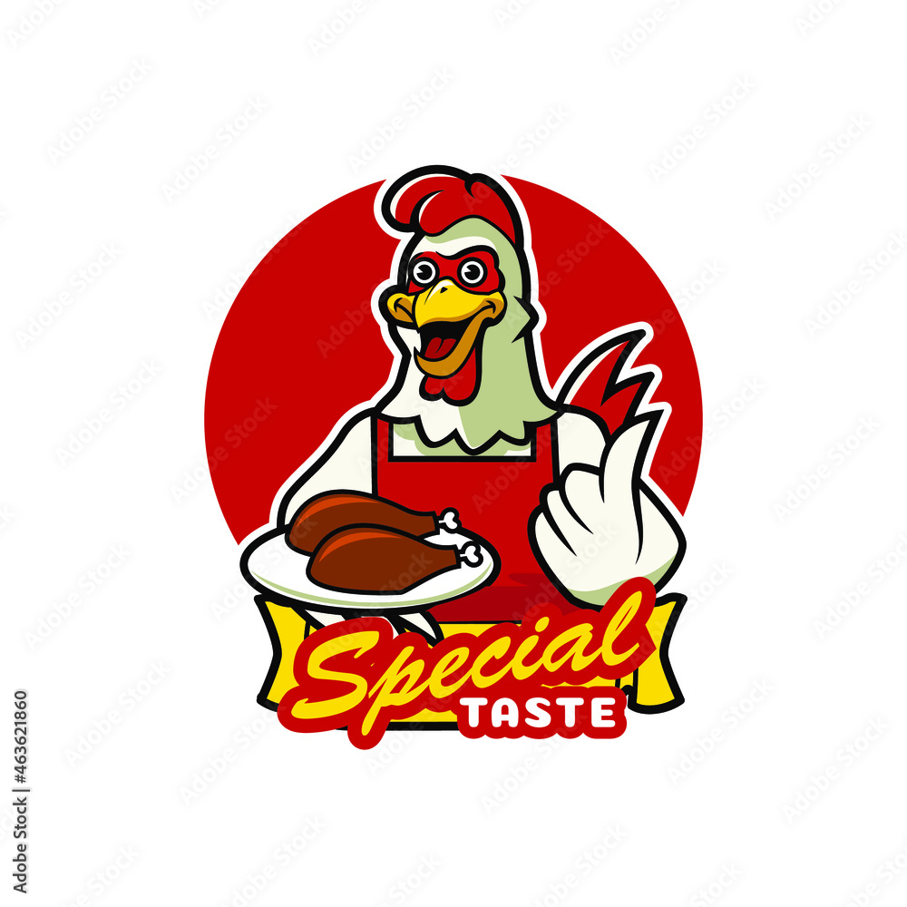 illustration of cute chicken chef vector design illustration of cute chicken chef vector design