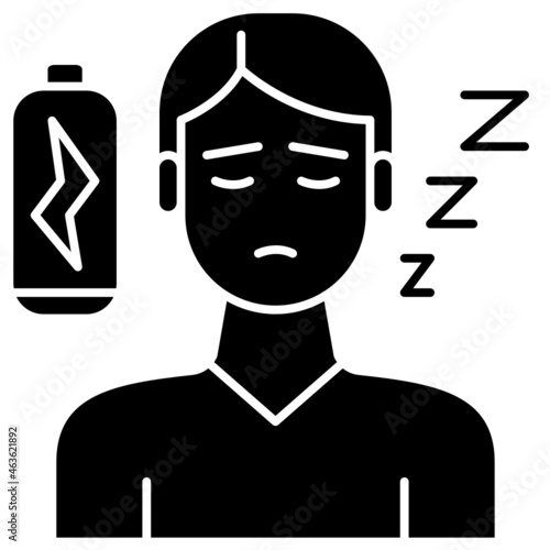 Tiredness  solid icon