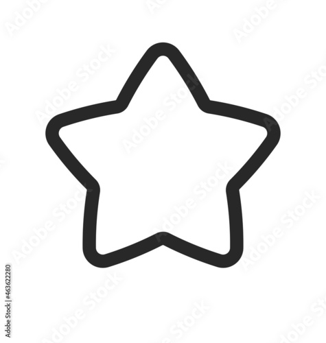 cute cartoon star shape outline