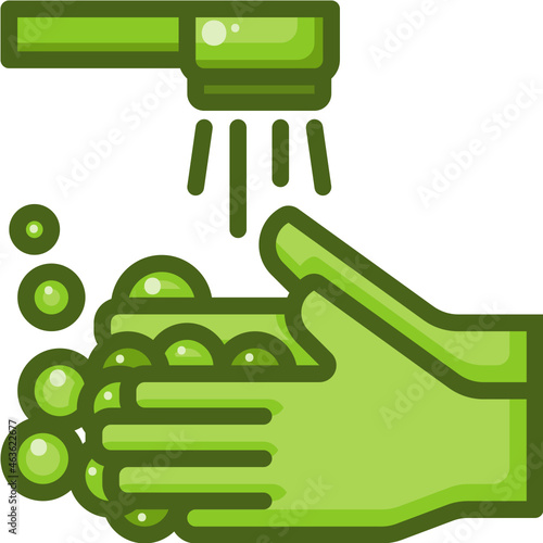 washing hand Two Tone icon