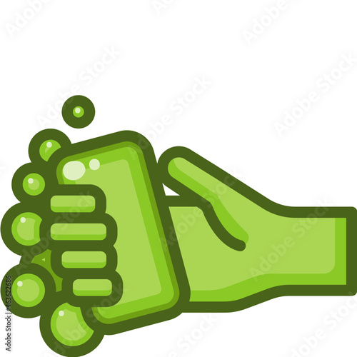 washing hand Two Tone icon