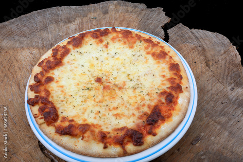 4 cheese pizza as italian food