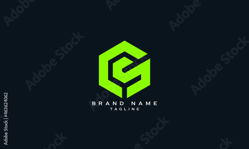 CS, SC, Abstract initial monogram letter alphabet logo design