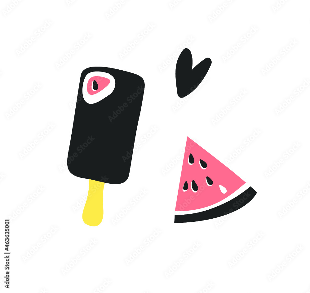Hand drawn seamless pattern with ice cream. Vector artistic drawing food. Summer fashion illustration
Hand drawn seamless pattern with ice cream. Vector artistic drawing food. Summer fashion illustration