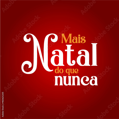 vetor Natal mais do que nunca