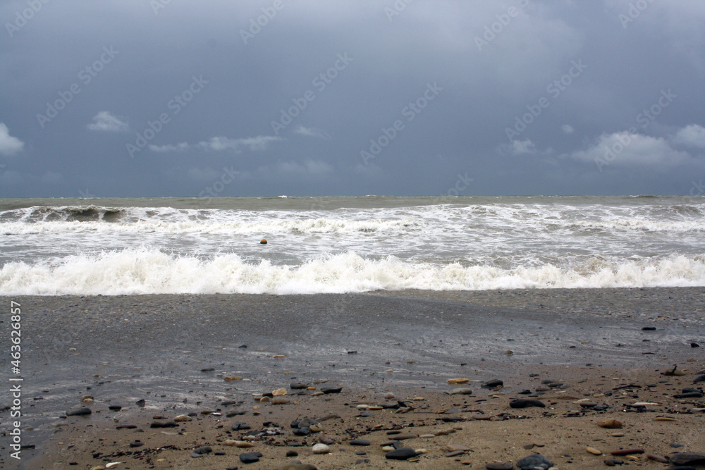 The Black Sea after the storm. Dirty water. Bad weather. The Black Sea after the storm. Dirty water. Bad weather.