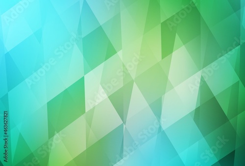 Light Blue  Green vector background in polygonal style.