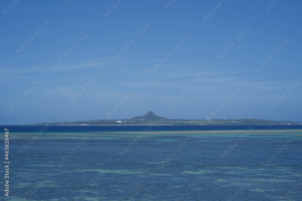 The view of island and sea in Okinawa. The view of island and sea in Okinawa.