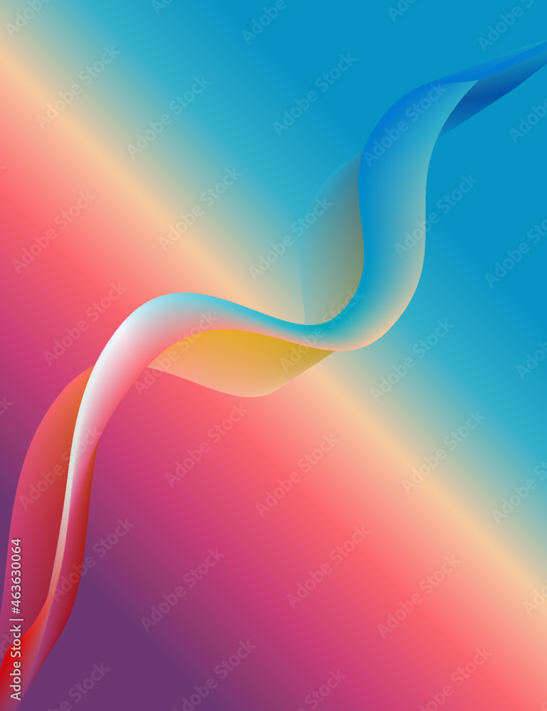 Vertical Liquid twisting lines on Spring Sunset background Vertical Liquid twisting lines on Spring Sunset background