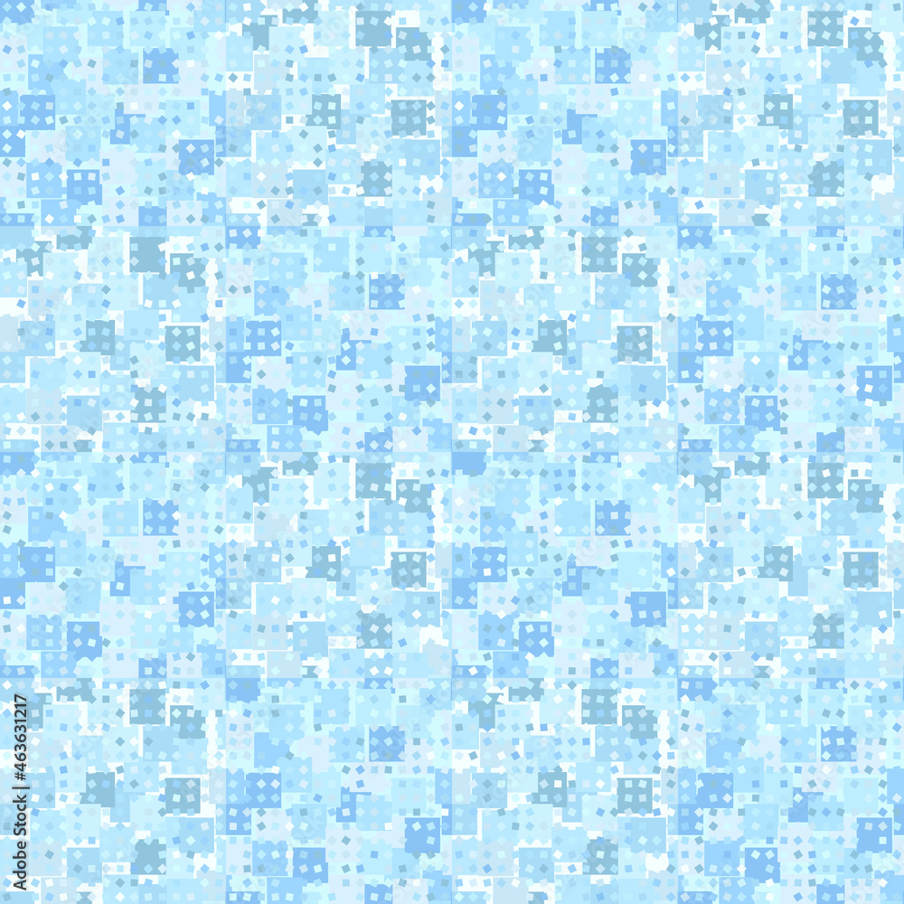 Light blue pattern. A combination of squares. Seamless texture. Light blue pattern. A combination of squares. Seamless texture.