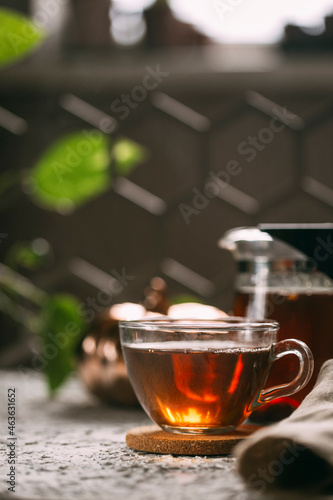 fragrant tea and teapot, the concept of a tea ceremony
