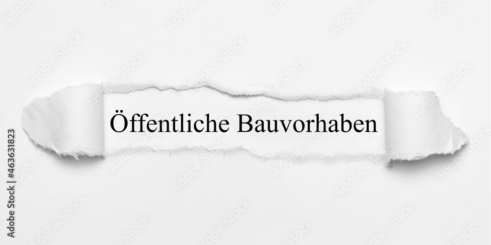 Obraz premium Öffentliche Bauvorhaben