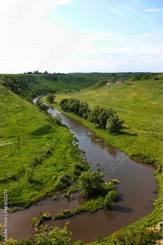 landscape with river and sky