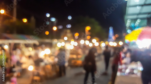 Wallpaper Mural blurred walking street at night market after lockdown, Bangkok, Thailand Torontodigital.ca