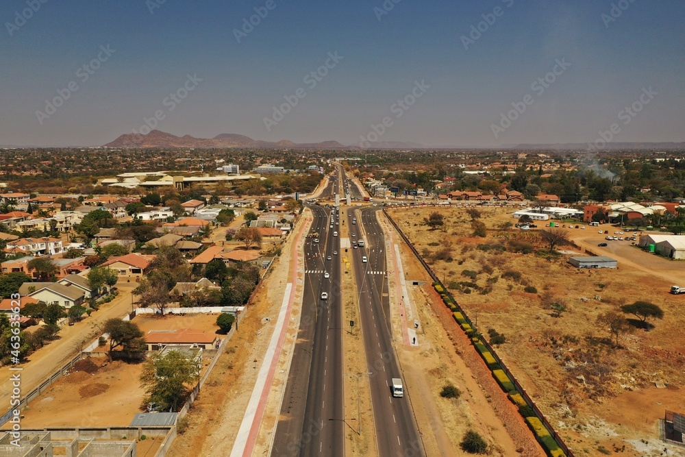 Flyover bridge construction on the Western bypass road in Gaborone, Botswana, Africa Flyover bridge construction on the Western bypass road in Gaborone, Botswana, Africa
