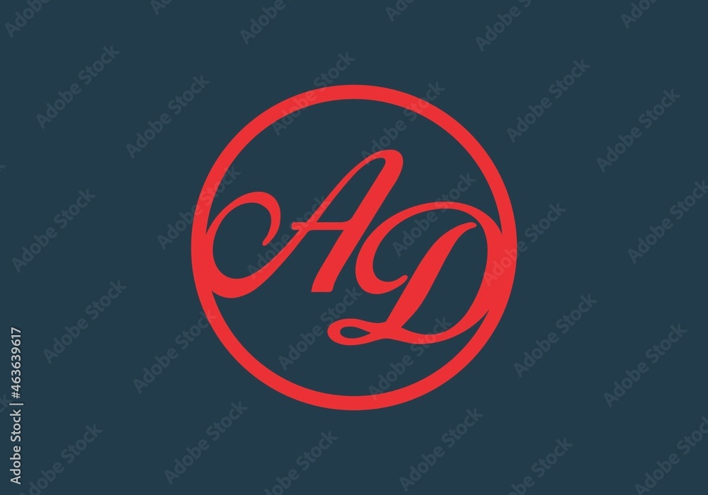 Unique shape of AD initial letter Unique shape of AD initial letter