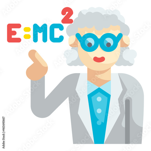 professor flat icon