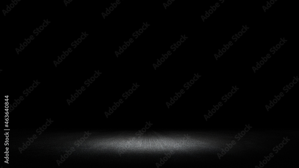 Black and dark abstract studio room interior texture for display products wall background..