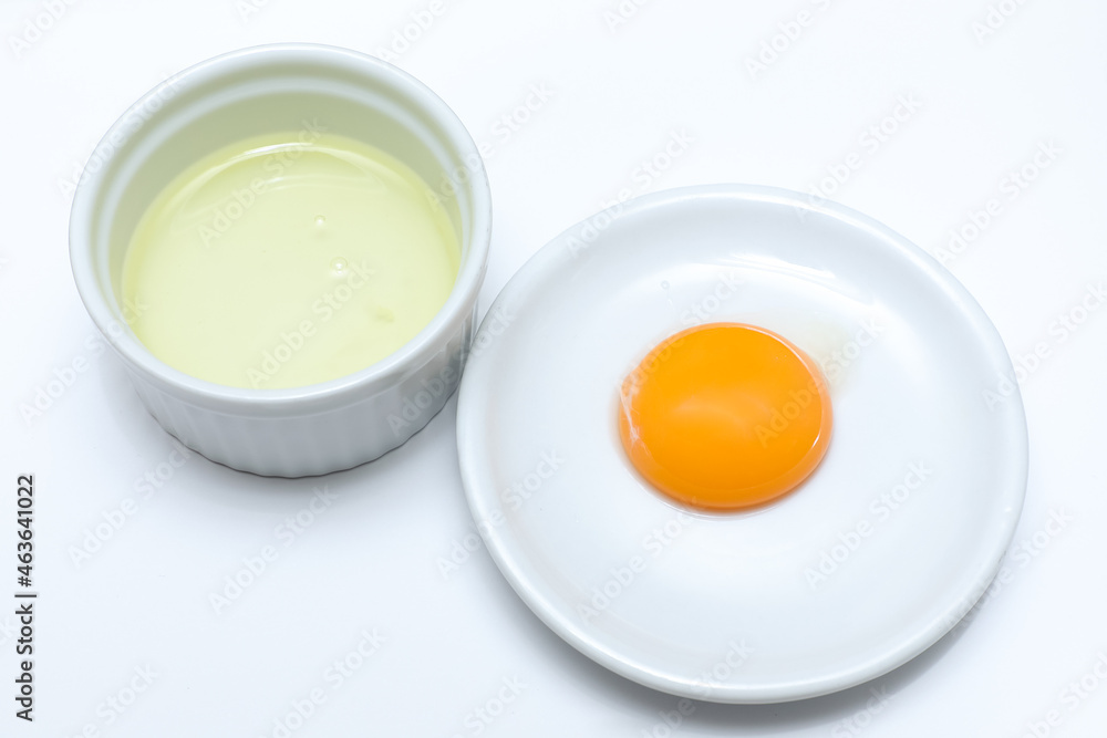卵白と卵黄 卵白と卵黄