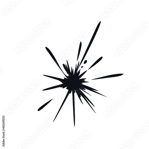 Fireworks sparks logo icon sign Sparkles Christmas symbol Hand drawn ink sketch Cute abstract design Cartoon festive style Fashion print clothes apparel greeting invitation card cover ad flyer poster