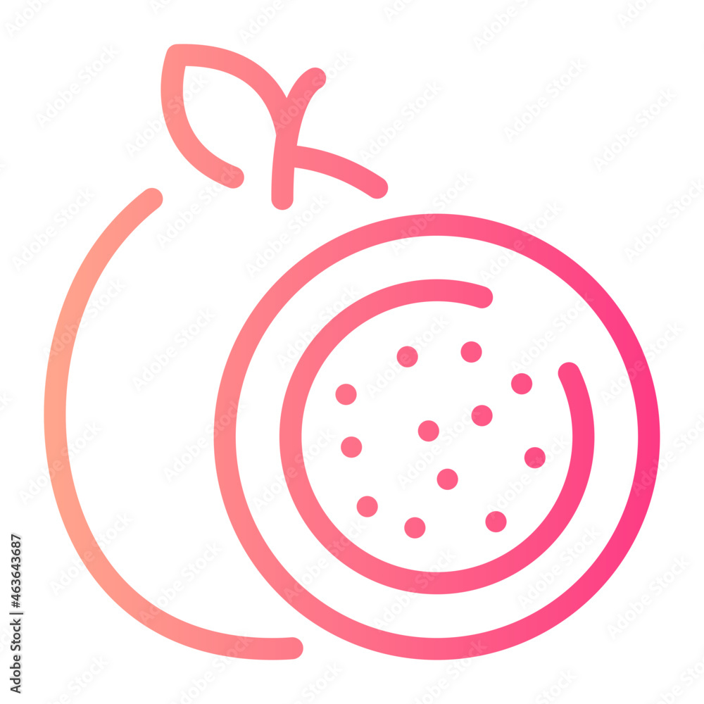 passion fruit gradient icon