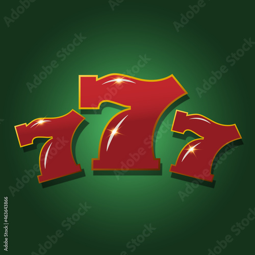 777. Jackpot. Casino banner.