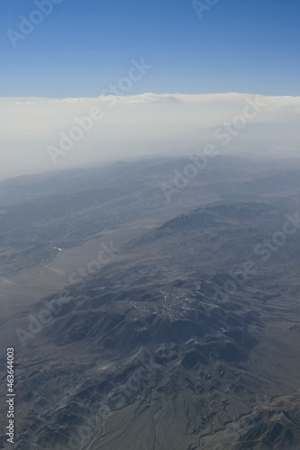This mountain range is stretching towards the horizon