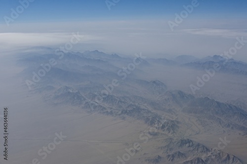 Small duststorm whipping this mountain range