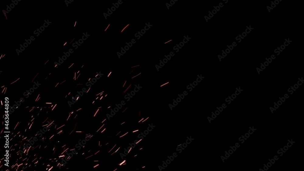 This particle sparks overlay or as an animated background for titles or logo intros. Loop