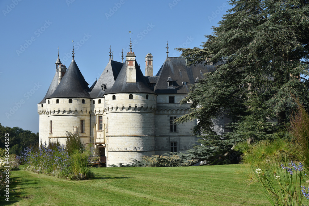 Tours du château de Chaumont-sur-Loire, France