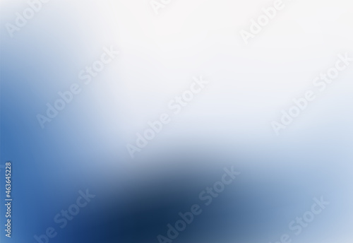 Blue gradient background in modern trendy blurred style. Deep ocean, water wave. Template, banner, wallpaper, presentation, backdrop design. Vector abstract art. © Marina