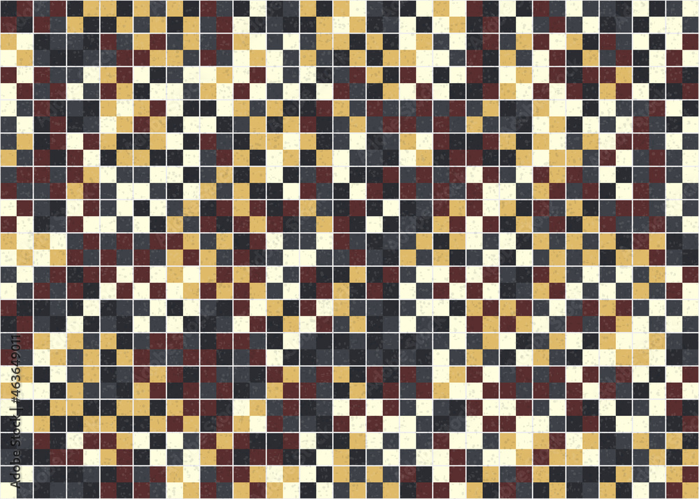 Fototapeta premium Abstract Geometric Pattern generative computational art illustration