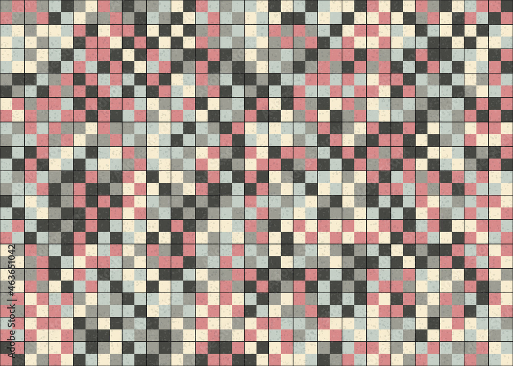 Fototapeta premium Abstract Geometric Pattern generative computational art illustration