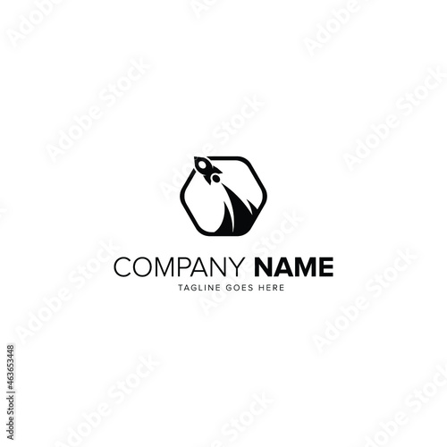 rocket logo icon vector template