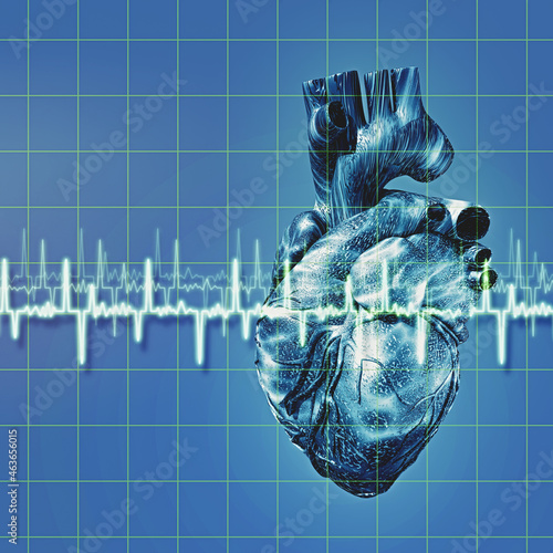 Cardiology. Abstract medical backgrounds