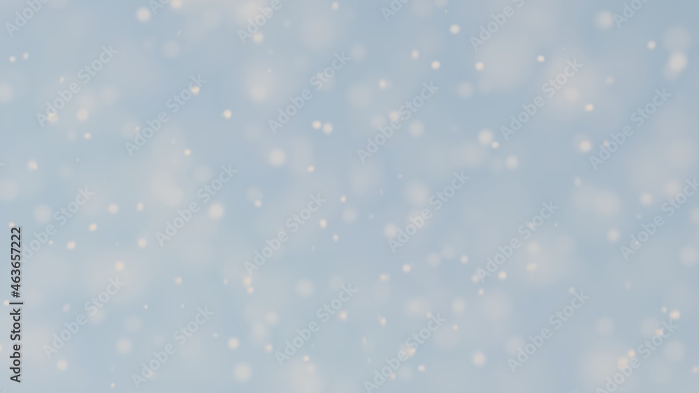 Winter bokeh background snowflakes falling down illustration