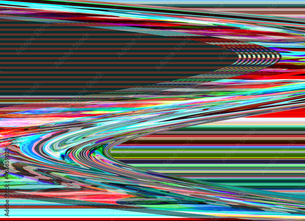 Retro Grunge Glitch background Computer Technical problem screen error Digital pixel noise abstract design Photo glitch and Television signal fail. Data decay