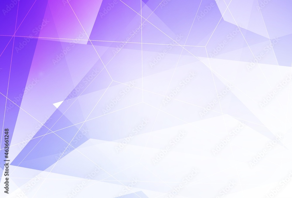 Fototapeta premium Light Purple vector texture with triangular style.