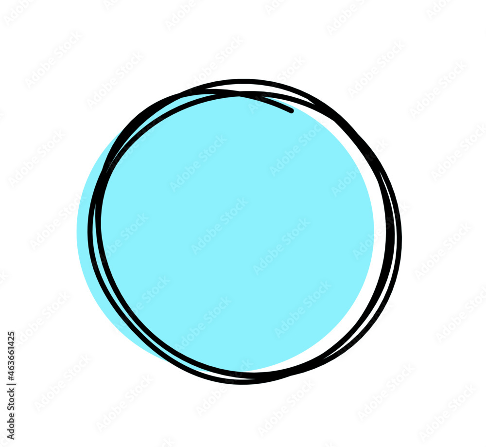 Abstract color circle as line drawing on white background. Vector Abstract color circle as line drawing on white background. Vector