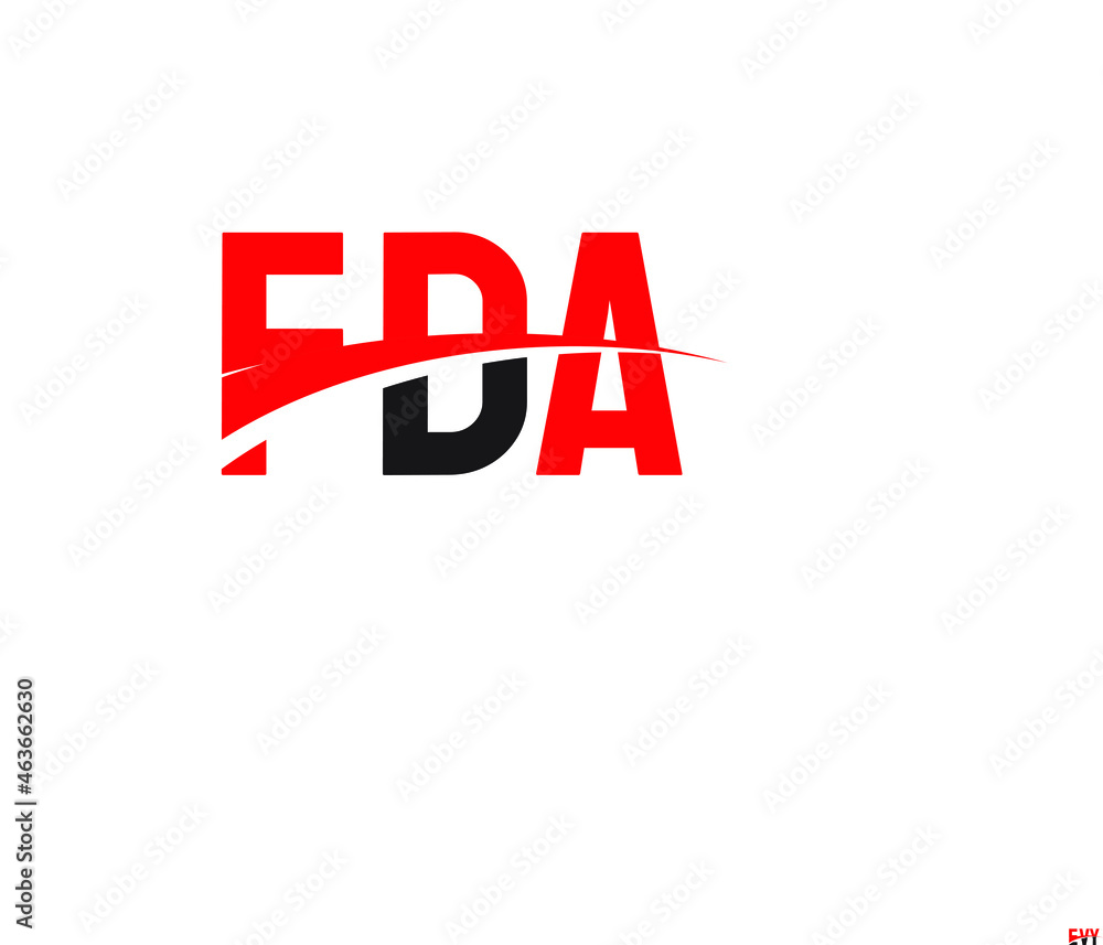 FDA Letter Initial Logo Design Vector Illustration FDA Letter Initial Logo Design Vector Illustration