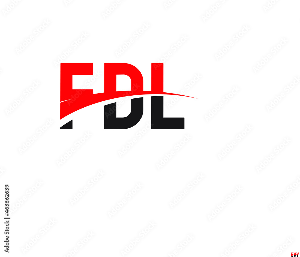 FDL Letter Initial Logo Design Vector Illustration FDL Letter Initial Logo Design Vector Illustration