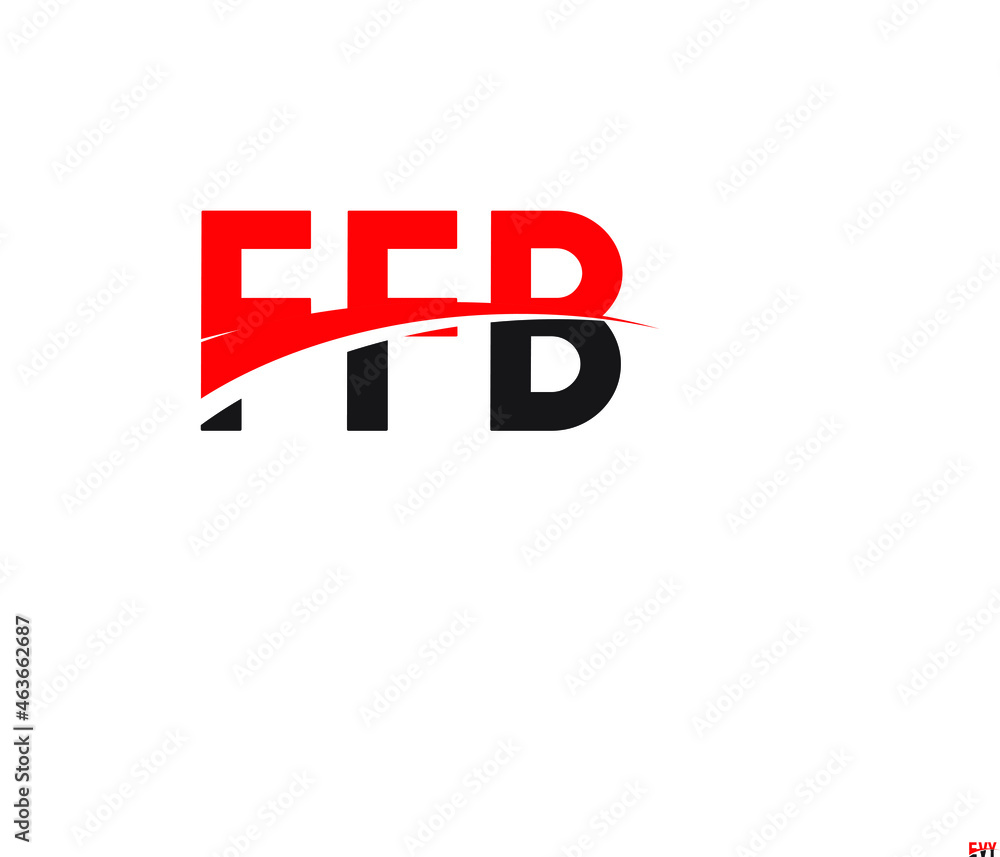 Fototapeta premium FFB Letter Initial Logo Design Vector Illustration